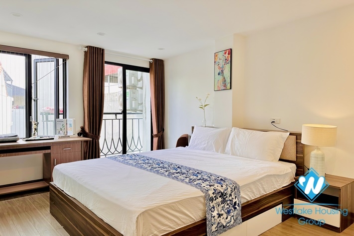 Nice and bright 1 bedroom apartment for rent in Trinh Cong Son st Tay Ho