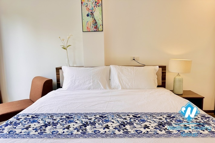 Nice and bright 1 bedroom apartment for rent in Trinh Cong Son st Tay Ho