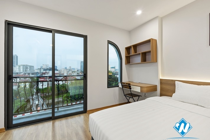 1 bright bedroom for rent on high floor Buoi str, Ba Dinh