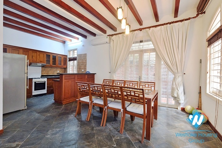Nice four bedrooms house for rent in Tay Ho, Ha Noi