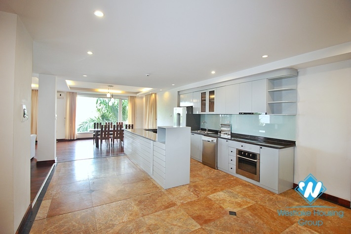 A spacious 3 bedroom apartment with lake view in Tay ho, Ha noi