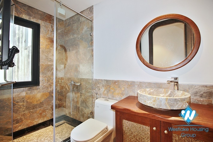 Duplex 4 bedrooms with lake view apartment for rent in Dang Thai Mai st, Tay Ho