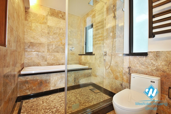 Duplex 4 bedrooms with lake view apartment for rent in Dang Thai Mai st, Tay Ho