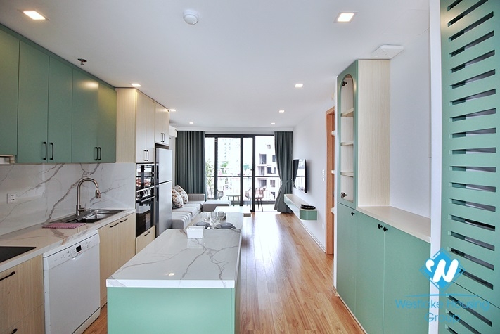 A pretty and brand new 1 bedroom apartment for rent in Tay Ho area