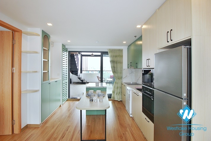 A pretty and brand new 1 bedroom apartment for rent in Tay Ho area