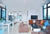 Top floor and lake view one bedroom apartment for rent in Yen Phu st, Tay Ho