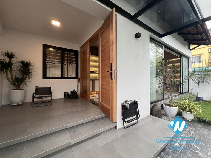 Brand new garden house for rent in Ngoc Thuy ward near French international school.