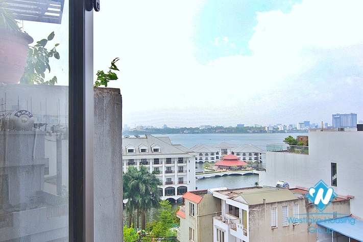 One bedroom apartment with huge balcony for lease in Tu Hoa, Tay Ho
