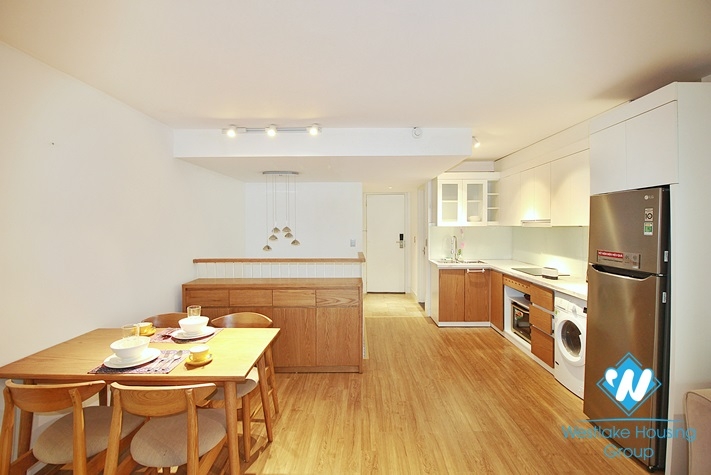 An elegant duplex 1 bedroom apartment  for rent on Xuan Dieu street