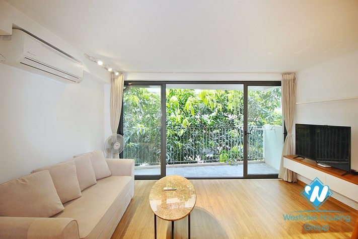 An elegant duplex 1 bedroom apartment  for rent on Xuan Dieu street