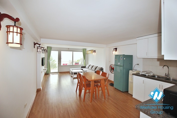 One bedroom apartment with amazing lake view is available for rent in Tay Ho, Ha Noi