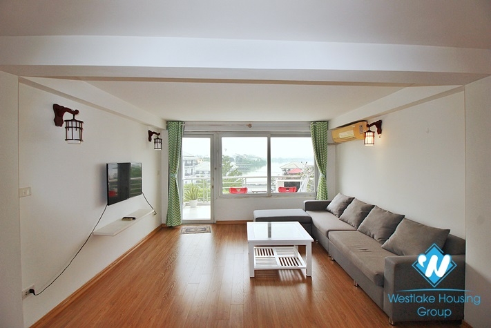 One bedroom apartment with amazing lake view is available for rent in Tay Ho, Ha Noi