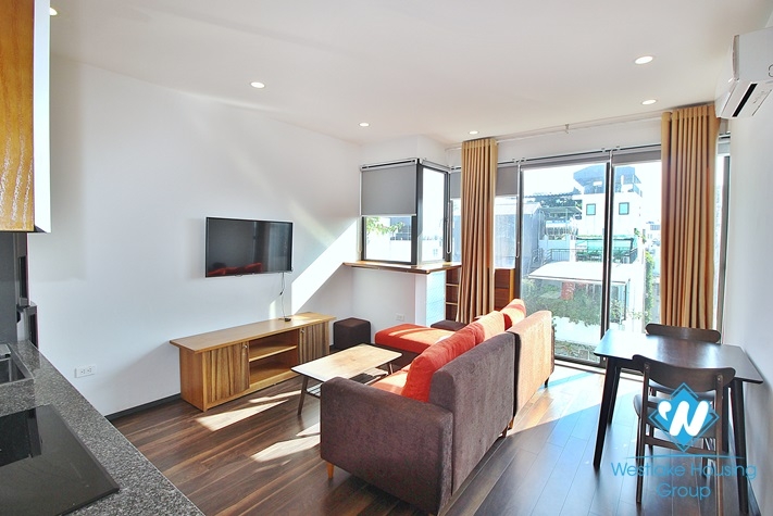 One bedroom apartment with huge balcony for lease in Tu Hoa, Tay Ho