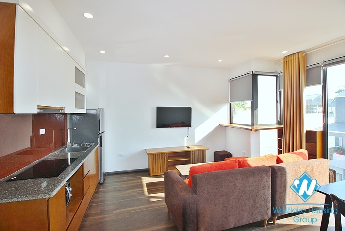 One bedroom apartment with huge balcony for lease in Tu Hoa, Tay Ho