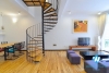 Bright duplex 2 bedrooms apartment for rent in Dang Thai Mai st, Tay Ho
