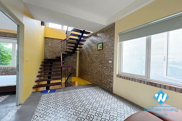 Garden house for rent with three bedrooms in Ngoc Thuy Long Bien, overlooking the River