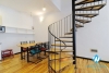 Bright duplex 2 bedrooms apartment for rent in Dang Thai Mai st, Tay Ho