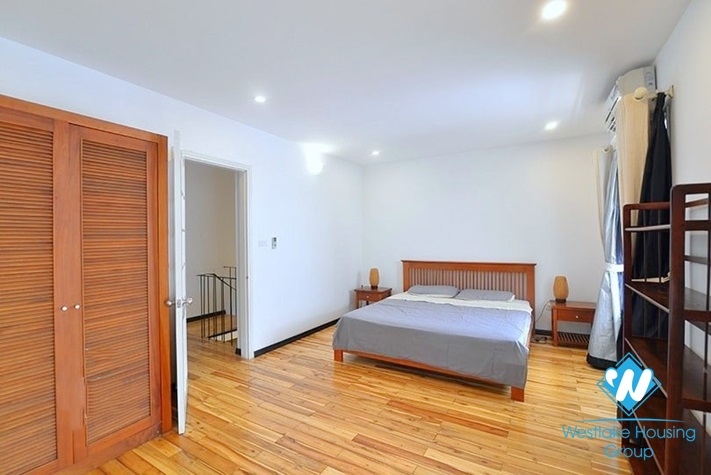 Bright duplex 2 bedrooms apartment for rent in Dang Thai Mai st, Tay Ho