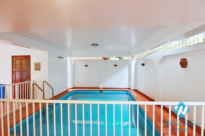 A wonderful private house having swimming pool for rent in Tay Ho District