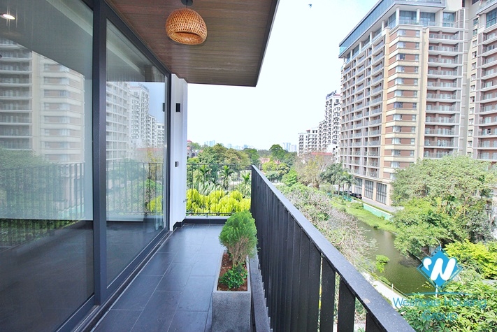 High quality, duplex 4-bedroom apartment for rent in Dang Dai Mai area, Tay Ho, Hanoi