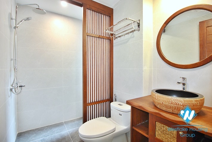 High quality, duplex 4-bedroom apartment for rent in Dang Dai Mai area, Tay Ho, Hanoi