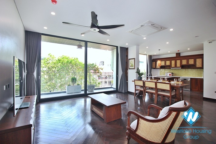 High quality, duplex 4-bedroom apartment for rent in Dang Dai Mai area, Tay Ho, Hanoi