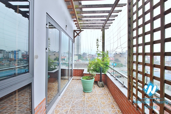 A spacious 2 beds apartment with huge balcony for rent in Au Co st, Tay Ho