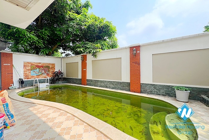 Wonderful house with nice swimming pool for rent in C block, Ciputra, Hanoi