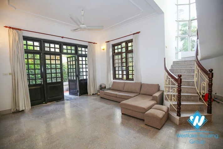 Garden house for rent in To Ngoc Van St, Tay Ho, Ha Noi