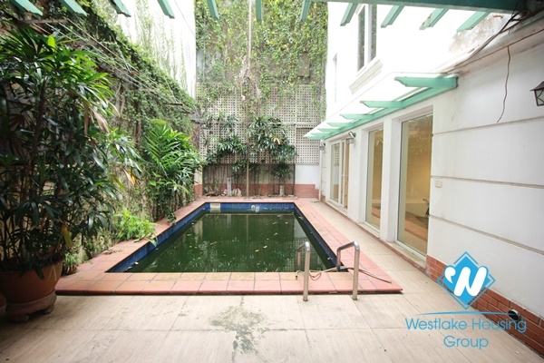 Nice house with swimming pool and yard in  Dang Thai Mai, Tay Ho