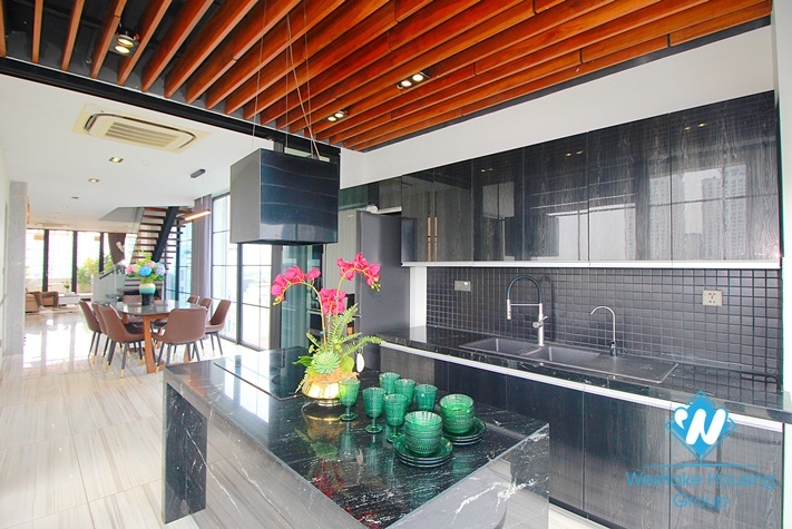 A beautiful three floor apartment for rent in Dang Thai Mai st, Tay Ho District 