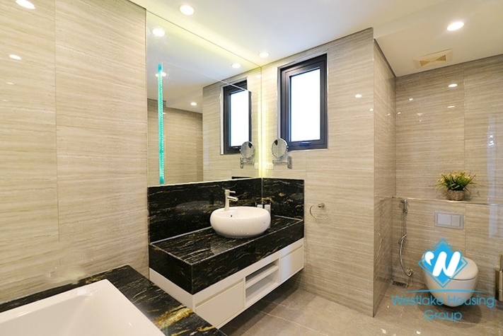 Luxury 3 bedroom duplex for rent on Nghi Tam st, Tay Ho district.