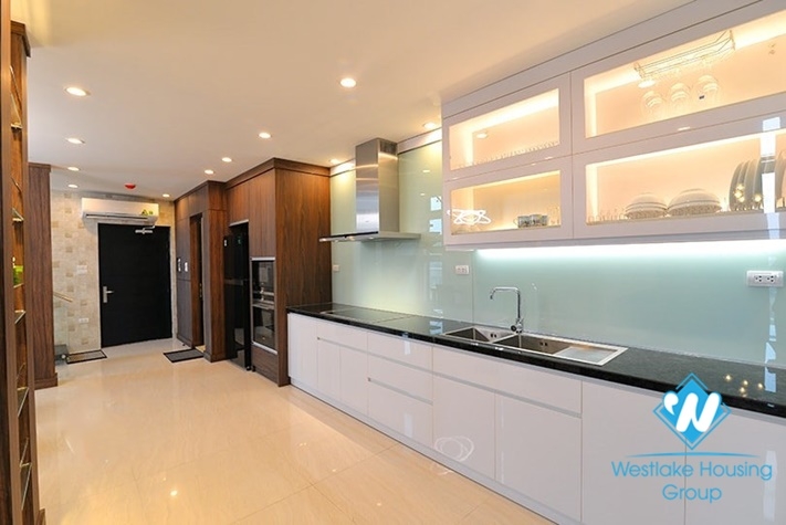 Luxury 3 bedroom duplex for rent on Nghi Tam st, Tay Ho district.