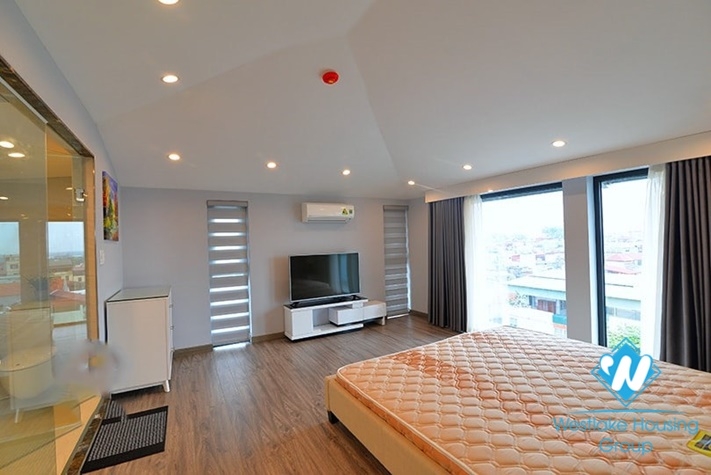 Luxury 3 bedroom duplex for rent on Nghi Tam st, Tay Ho district.