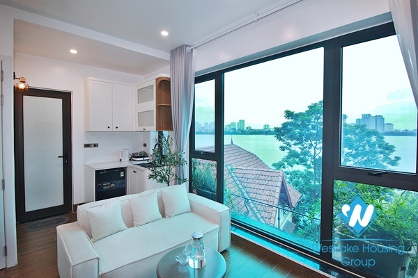 Brand new apartment with lake view in Dang thai mai