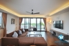 High floor and spacious 3 bedrooms apartment for rent in Dang Thai Mai, Tay Ho