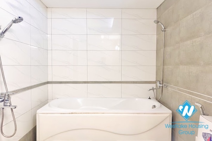 A nicely high floor and elegant apartment for rent in Truc Bach