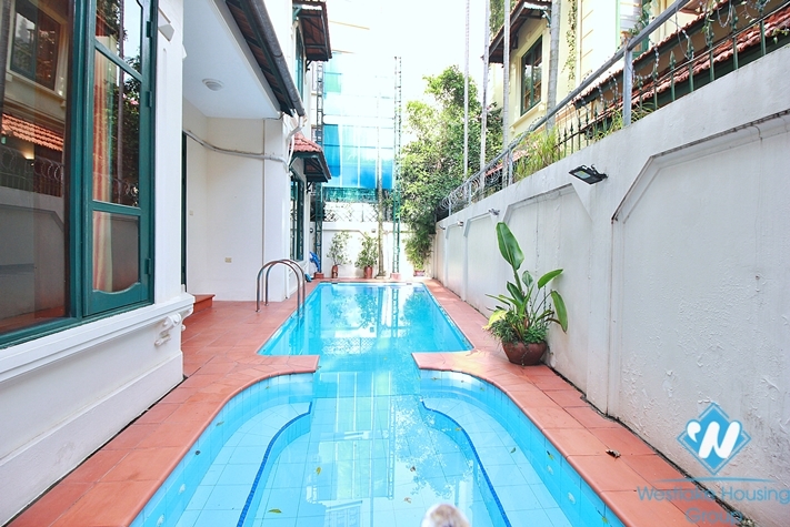 Swimming pool and garden villa with 5 bedroom in To ngoc van, Tay ho