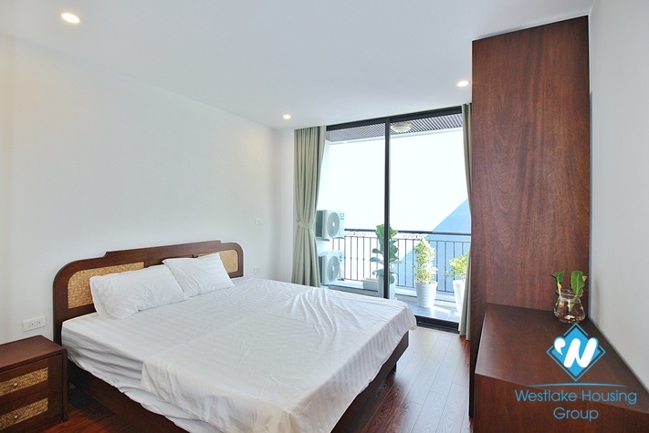 Spacious 1 bedroom apartment for rent in Lac Long Quan st , Tay Ho .