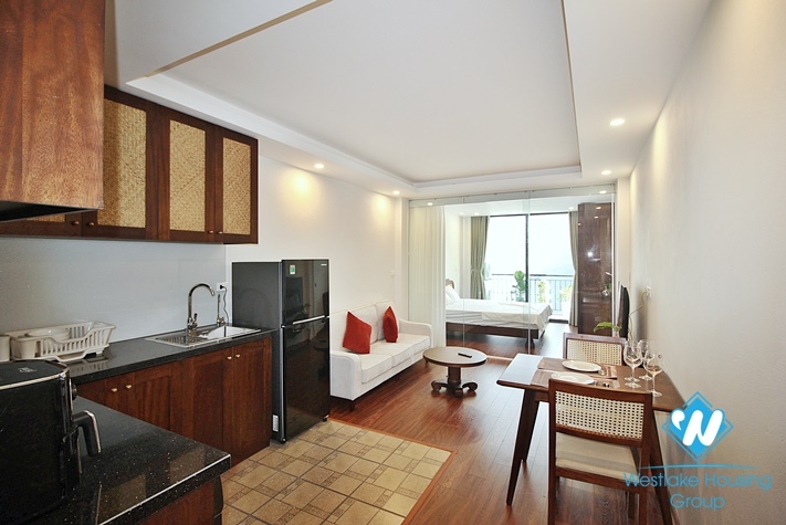 Spacious 1 bedroom apartment for rent in Lac Long Quan st , Tay Ho .