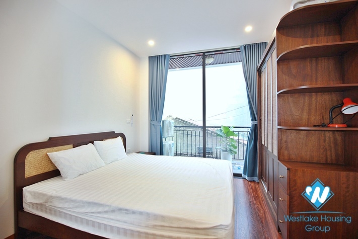 Duplex 2-bedroom apartment for rent in Lac Long Quan st, Tay Ho district.