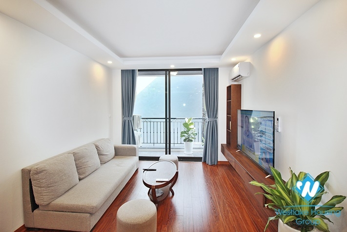 Duplex 2-bedroom apartment for rent in Lac Long Quan st, Tay Ho district.