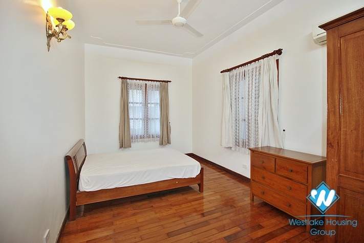 Charming house with nice design and big yard for rent in To Ngoc Van, Tay Ho, Ha Noi