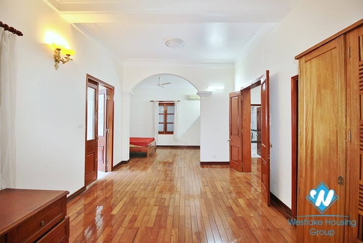 Charming house with nice design and big yard for rent in To Ngoc Van, Tay Ho, Ha Noi