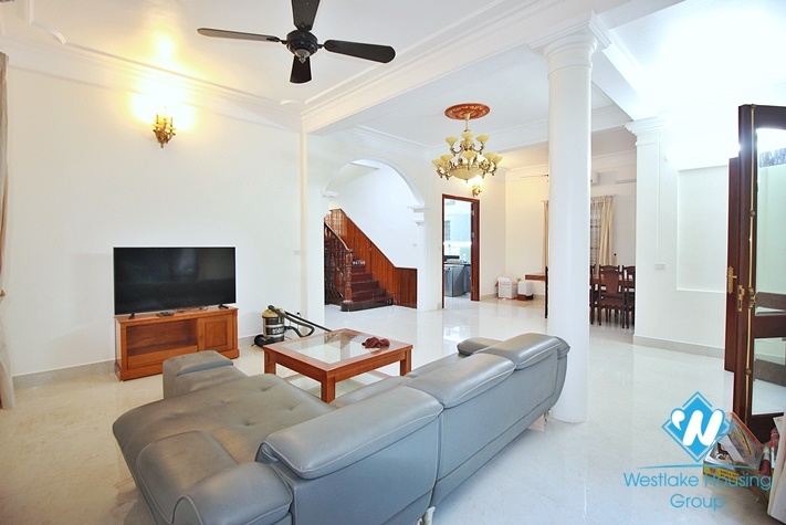 Charming house with nice design and big yard for rent in To Ngoc Van, Tay Ho, Ha Noi