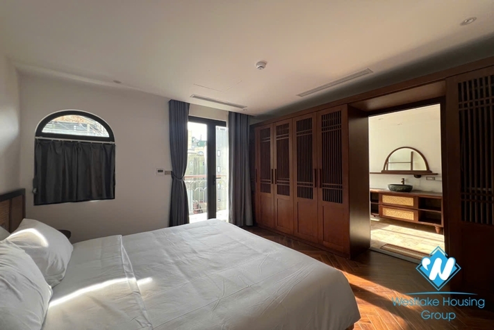 Lake view and new three bedrooms apartment for rent in Truc Bach area, Ha Noi