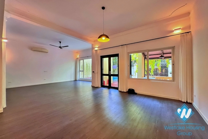 Spacious house with swimming pool for rent in Tay Ho, Hanoi