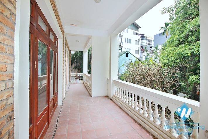 Outdoor-pool and large garden house for rent in To Ngoc Van st, Tay Ho