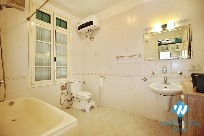 Three bedrooms house with big yard for rent in Tay Ho, Ha Noi