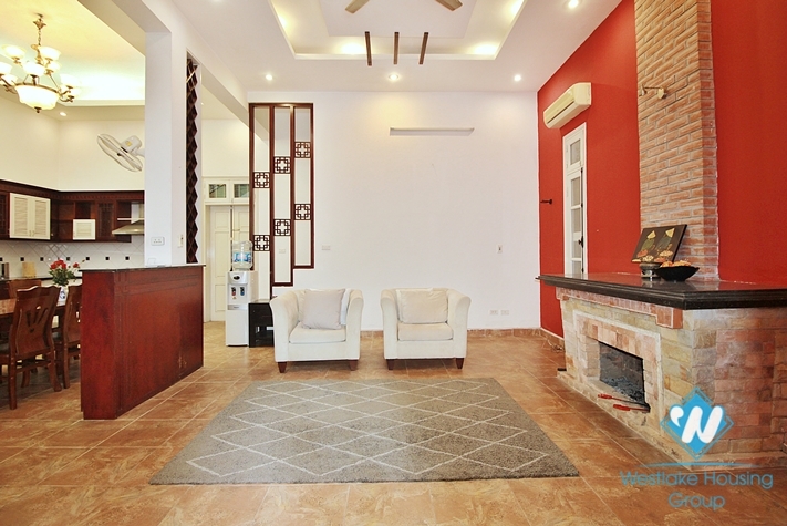 Three bedrooms house with big yard for rent in Tay Ho, Ha Noi